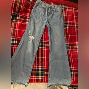 Flared jeans